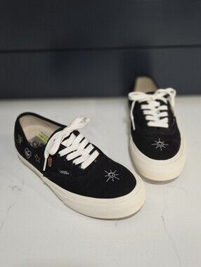 Vans Embroidered Vr3 Mystical  Black Canvas Low-Top Sneakers Unisex M7 W8.5